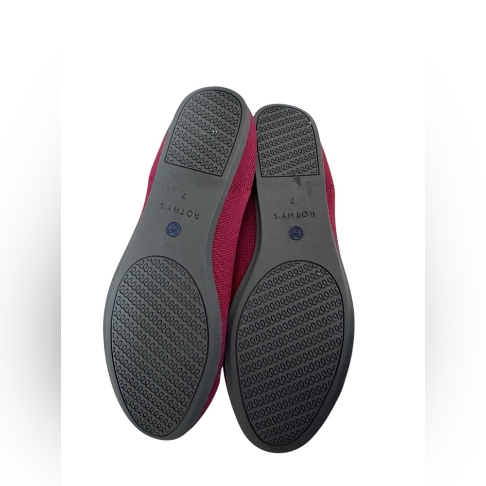 Rothy’s The Loafer In Burgundy Size 7 Rounded Toe Comfort Comfy Recycled - Picture 6 of 12